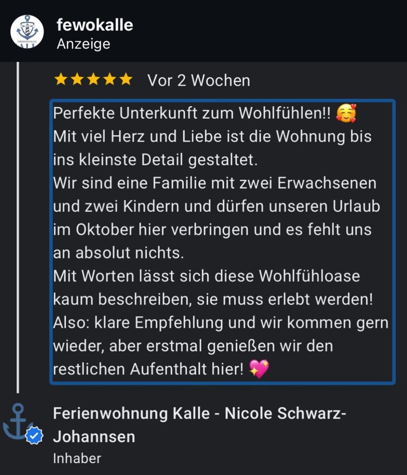 Ferienwohnung Kalle Osterbruch Bagian luar foto